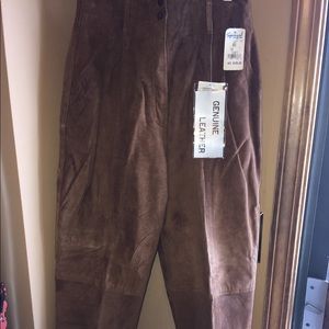 NEW, NEVER WORN: Suede Pants. Excellent Quality. Great Condition!